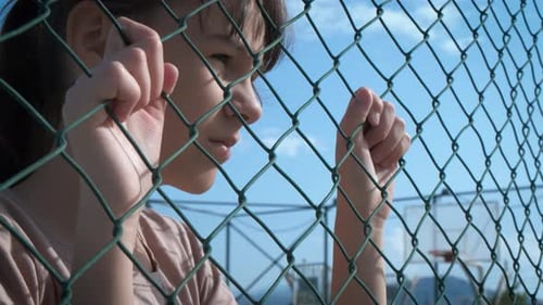 Frustrated Imprisoned Girl
