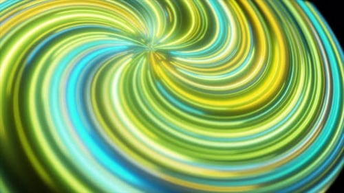 Abstract yellow green multicolored glowing bright twisted swirling lines abstract background