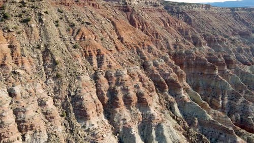 Aerial shot of the amazing rock formations in southern Utah.