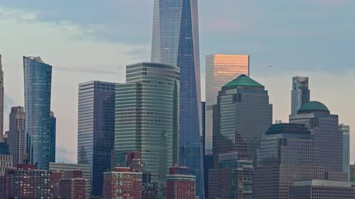 Stunning panorama of New York's urban jungle, framed by the New Jersey skyline