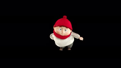 Cute 3D Animated Festive Character Dancing