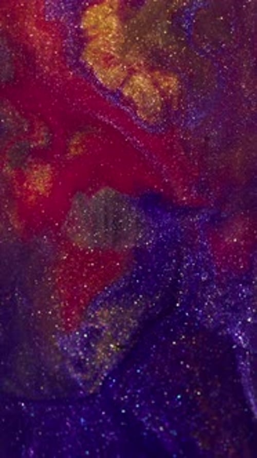 Colorful Paint Swirls and Shimmers for Abstract Background