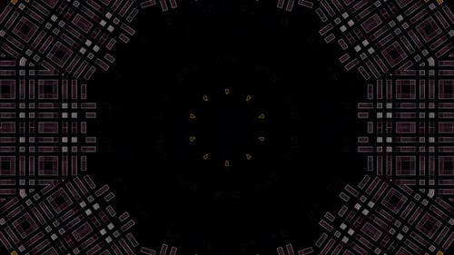 Colorful Expanding Geometric Squares Seamless Loop Background