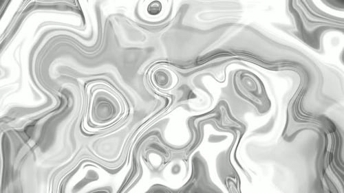 Abstract Fluid Grey Liquid Ink Flowing Background Animation