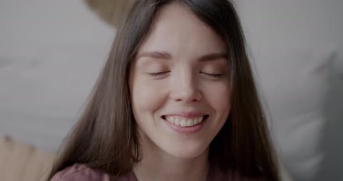 Smiling Woman Portrait Indoors