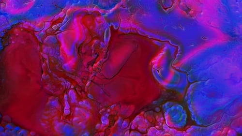 Vibrant Fluid Abstract Ink Movement Background