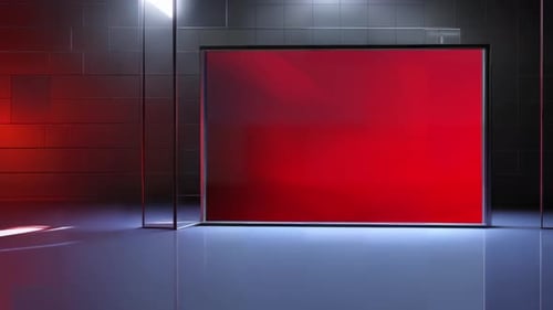 Cutting-Edge Virtual Newsroom: Interactive TV Studio Set