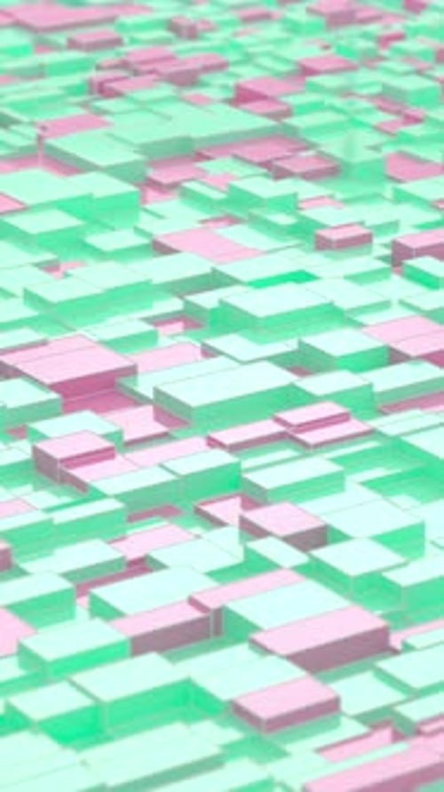 Animated 3D geometric loop background