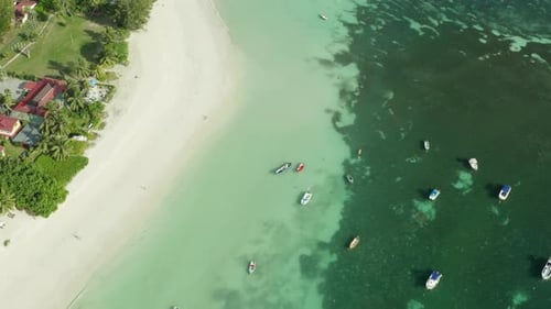 Aerial View of the Nature of the Seychelles Islands