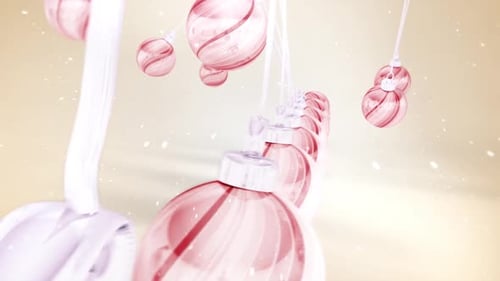 Swing Christmas Balls Red