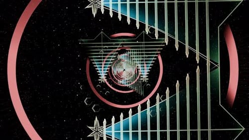 Futuristic Geometric Tunnel with Stars and Hexagons Animation