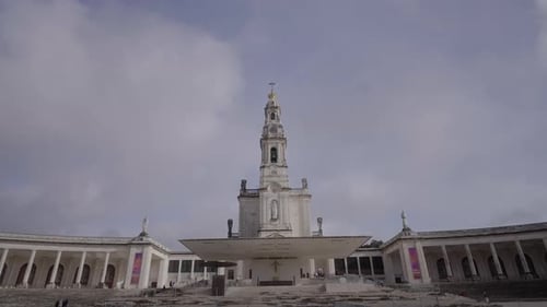 Scenic view of religious cathedral against cloudy sky