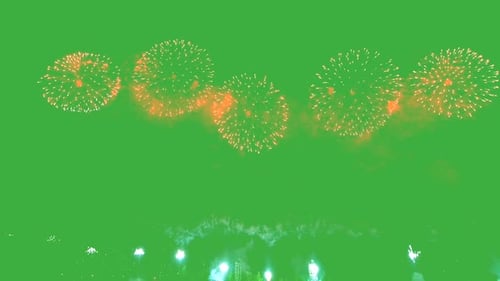 A Green Screen with Numerous Bubbles Floating Around Creating a Dynamic and Visually Interesting