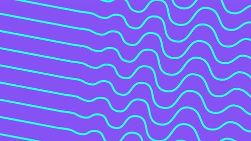 Fond animé abstrait ondulé minimal