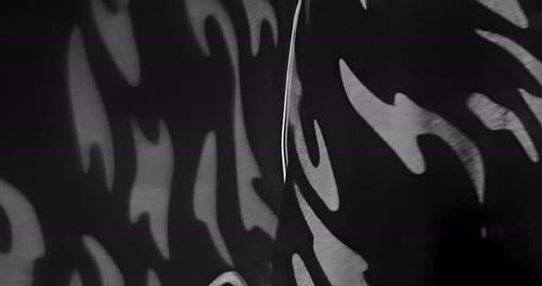 Abstract Black and White Background with Streaks of Light