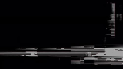 Colleción de corrupción: un fondo negro digital con un efecto de transición rápido y arenoso