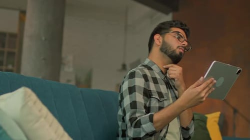Individual Browsing Notes in Comfortable Space Person Engaged in Planning and Studying at Home