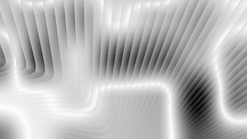 Abstract Wavy Gray Lines Flowing Background Animation