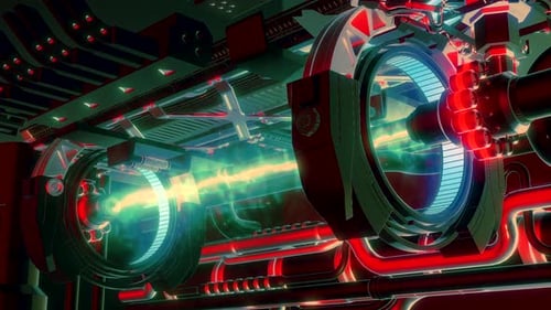 Glowing Laser Beam Machine
