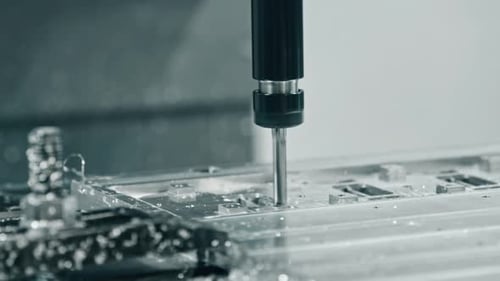 Precision metal cutting with automated cnc milling machine