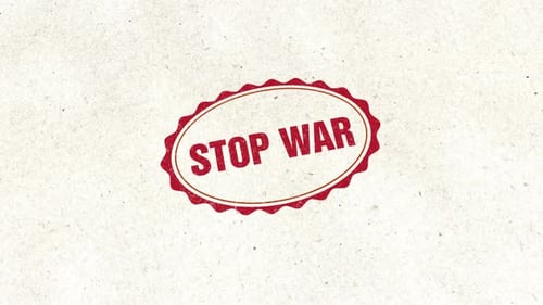 Rubber Stamp Stop War
