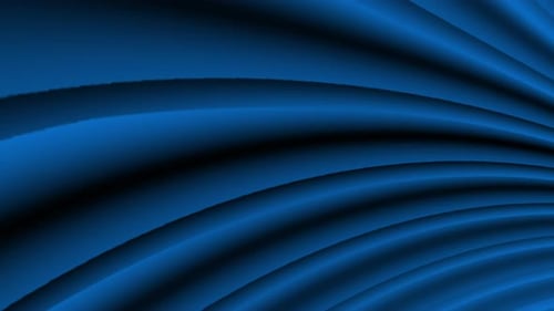 Smooth Blue Abstract Flowing Waves Motion Background Loop