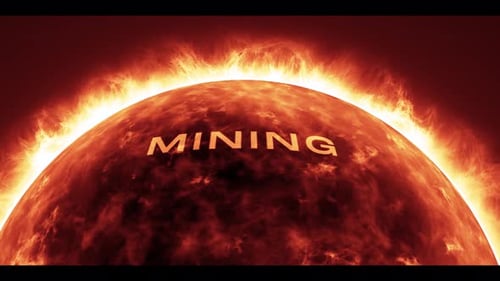 Fiery Planet Mining Text Reveal