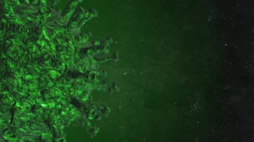Vibrant green textured background with dark gradient effect