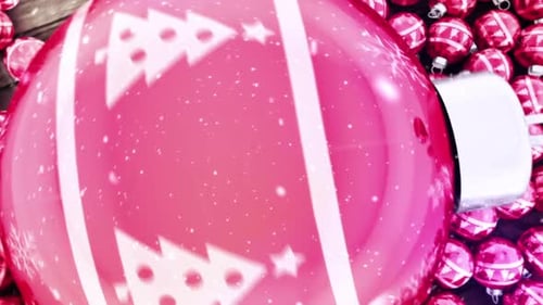 Christmas Ornaments Festive Reveal Background