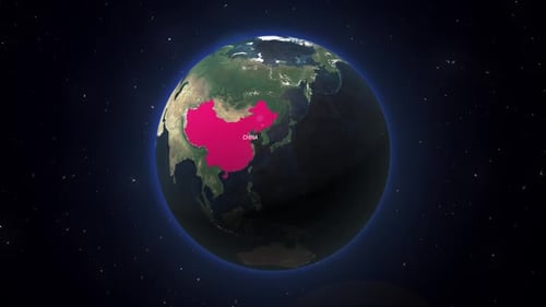 Earth Zoom From Space To China