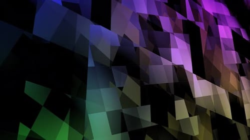 Dynamic Abstract Geometric Background with Shifting Colors