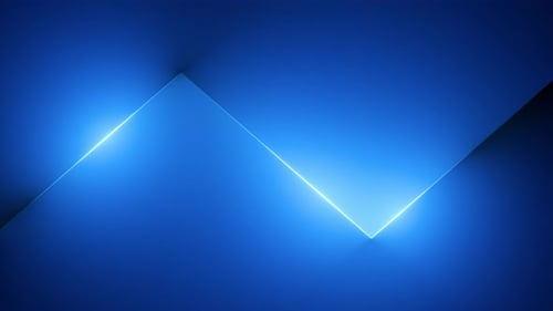 Blue Glowing Geometric Lines Abstract Background Loop