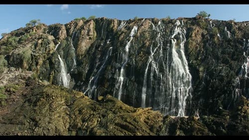 Ruacana Falls in Northern Namibia, Africa wilderness landscape