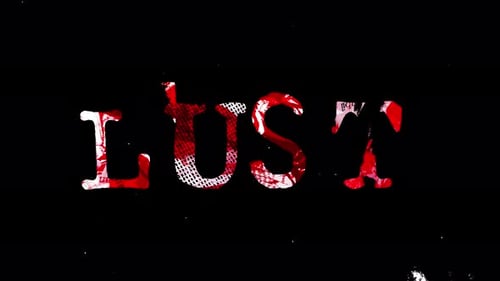 Abstract Grungy Lust Text Loop in 4K