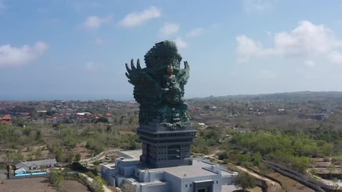 Vue aérienne du parc culturel Garuda Wisnu Kencana (GWK) à Bali, Indonésie