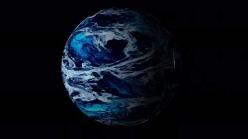 Plannet with Globe Earth animation