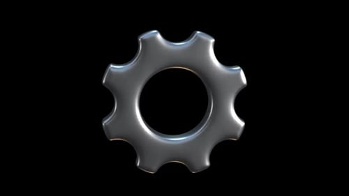 Gear 3 D Icon