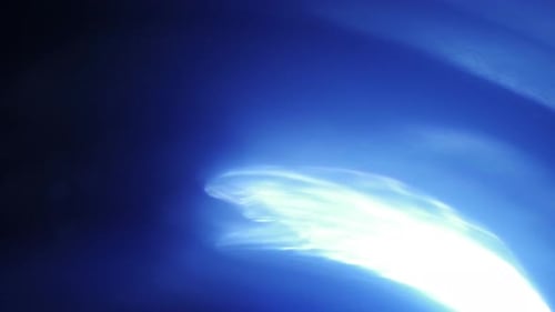 Illuminate Collection: Radial light leak with the ambience of the color blue