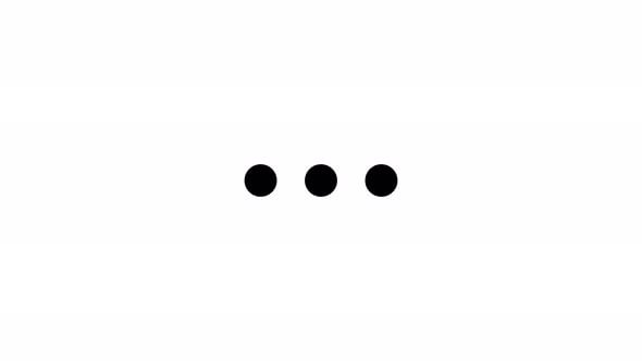 4 dots horizontal rotate animated loading motion graphic , Elements ...