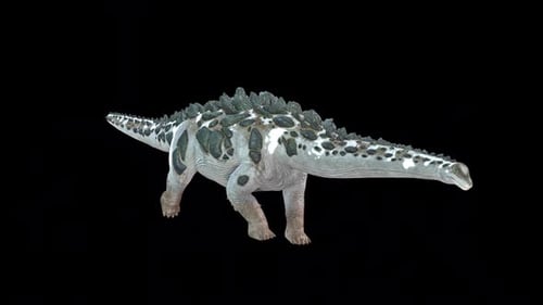 Animated Sauropod Dinosaur Walking Cycle