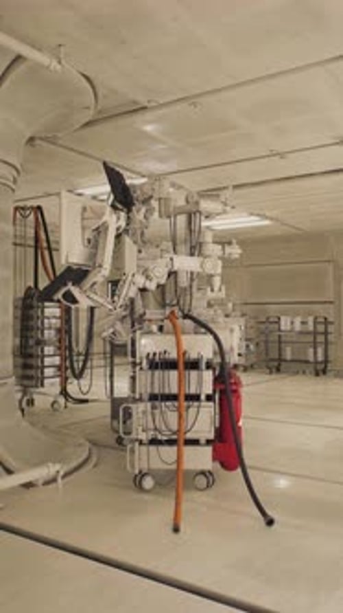 Innovative Robotic Arm Working in a Futuristic Industrial Setting