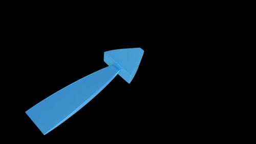 3D Perspective Pointing Arrow Animation