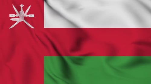 Realistic Waving Flag of Oman