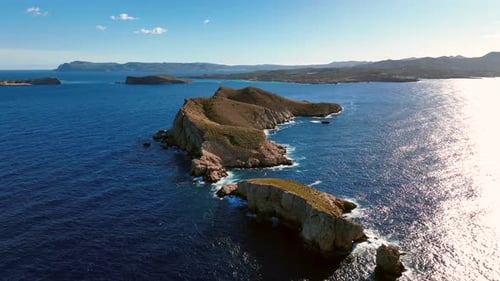 Ibiza West Coast Islands During the Summer