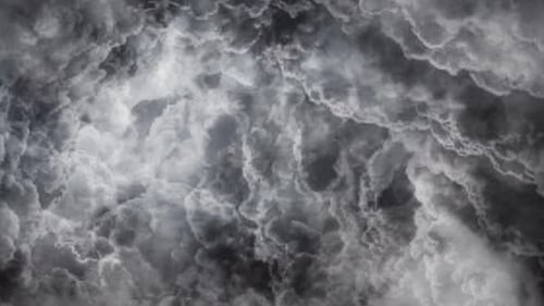 point of view of the atmosphere inside a thunderstorm that occurs inside the cumulonimbus cloud.
