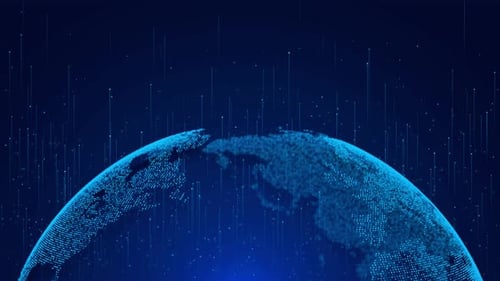 Global Network Connection Cyber Security and Global Communication Concept Analysis of Information