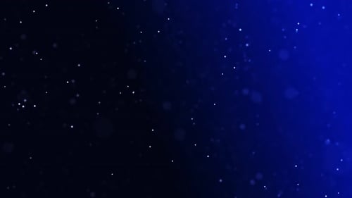 Abstract Blue Particle Field Background Loop Animation