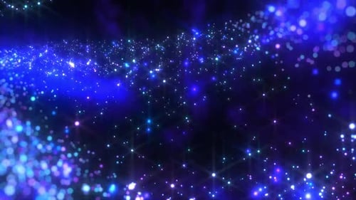 Glitter Colorful Fantastic Stars Galaxy Space Overlay Animation Background