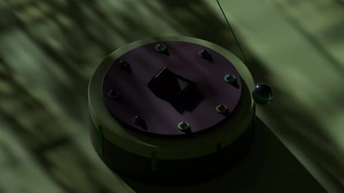 Un pendule oscillant déclenche des changements de scène