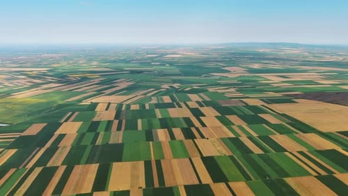 Aerial View of Agriculture Fields